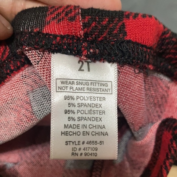 Toddler “Believe” Holiday Pajama 2 Piece Set Size 2T - Picture 5 of 7